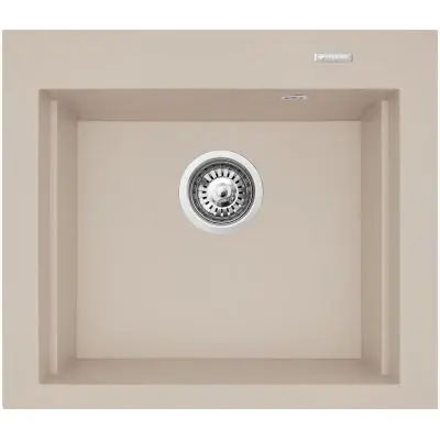 Pyramis Siros 070084801 zlewozmywak granitowy 57x51.5 cm beżowy