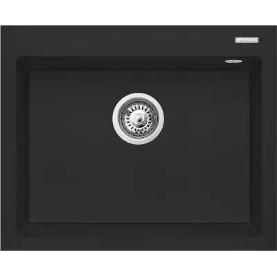 Pyramis Istros 070181112 zlewozmywak granitowy 61x50 cm czarny