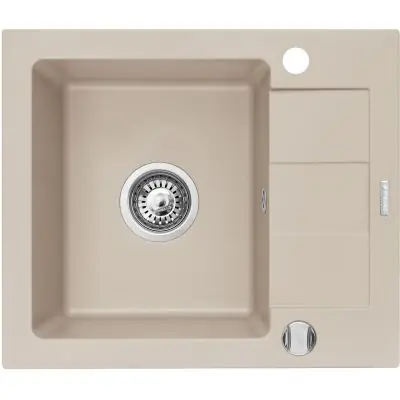Oferta Pyramis Sparta Mini 070179312 zlewozmywak granitowy 56x46 cm beżowy