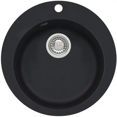 Alveus Boogie 9811091 zlewozmywak granitowy 50.5x50.5 cm czarny