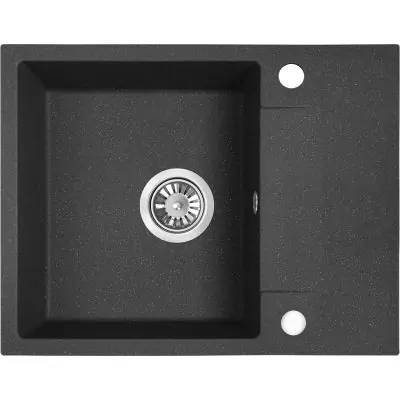 Kuchinox Rab SBF713Y zlewozmywak granitowy 56x44 cm czarny