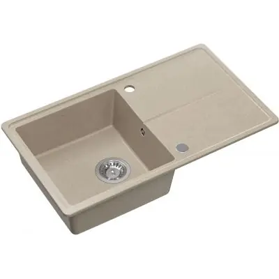 Wyjątkowa oferta Quadron Tony HTO7845BEK zlewozmywak graniteq 78x45 cm beżowy