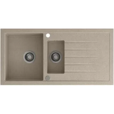 Wysoka jakość Quadron Bruce HCQB9950BEZK zlewozmywak graniteq 100x50 cm beżowy