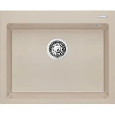 Pyramis Istros 070187012 zlewozmywak granitowy 61x50 cm beżowy