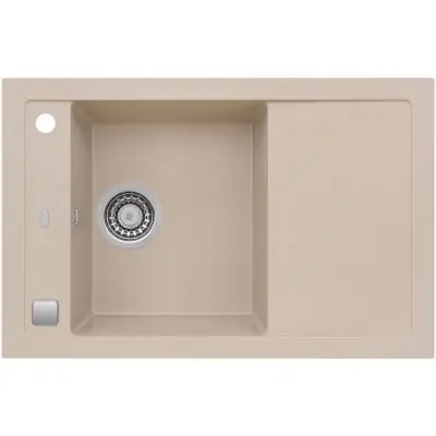 Bestseller Alveus Formic 4403002 zlewozmywak granitowy 76x50 cm szary/grafitowy/onyx