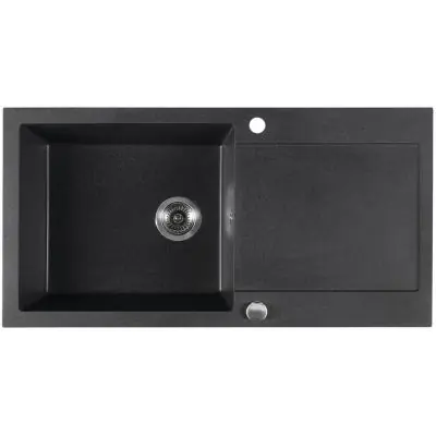 Bestseller Sapho GR1614 zlewozmywak granitowy 97x50 cm czarny