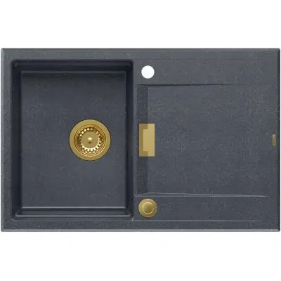 Wyjątkowa oferta Quadron Owen HQO7650U8PVDG1 zlewozmywak graniteq 76x50 cm