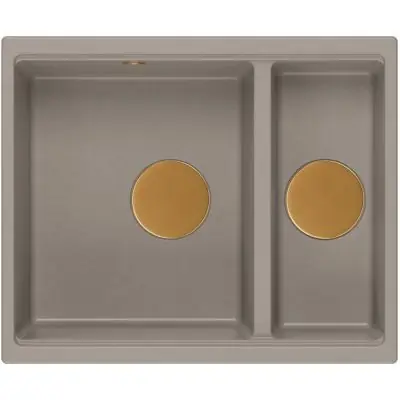Cena promocyjna Quadron Logan HCQL5646U4C1U zlewozmywak graniteq 55x46 cm beżowy