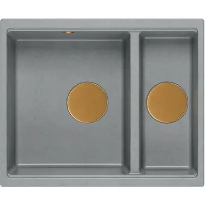 Do wyczerpania zapasów Quadron Logan HCQL5646U5C1U zlewozmywak graniteq 55x46 cm szary/grafitowy/onyx
