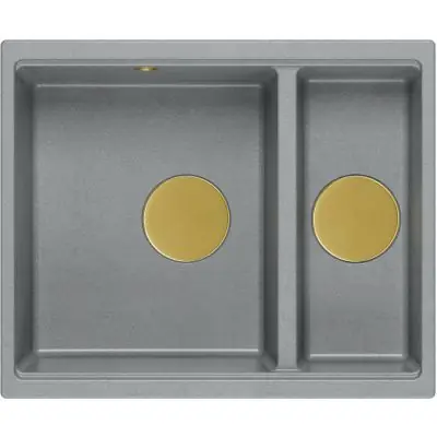 Do wyczerpania zapasów Quadron Logan HCQL5646U5G1U zlewozmywak graniteq 55x46 cm szary/grafitowy/onyx