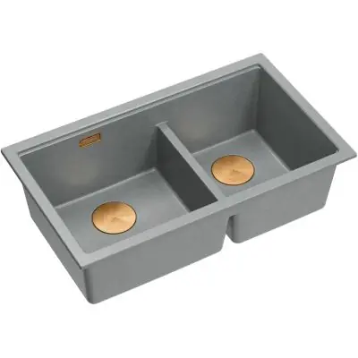 Dodaj do koszyka Quadron Logan HQL7645U5PVDC1U zlewozmywak graniteq 76x45 cm szary/grafitowy/onyx