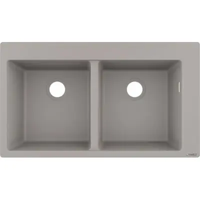 Hansgrohe S 51 43316380 zlewozmywak granitowy 86x49 cm szary/grafitowy/onyx