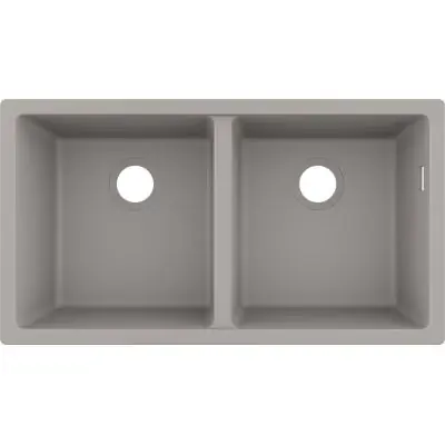 Popularny Hansgrohe S 51 43434380 zlewozmywak granitowy 82x45 cm szary/grafitowy/onyx