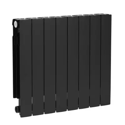 Wysoka jakość KFA Armatura ADR 76308081 grzejnik pokojowy 57x64.4 cm podłączenie boczne czarny
