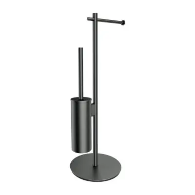 Dostępne od ręki Omnires Modern Project MP60810GR stojak ze szczotką do wc