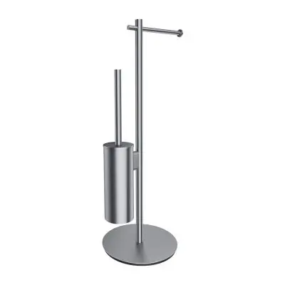 Rabat Omnires Modern Project MP60810NI stojak ze szczotką do wc nikiel