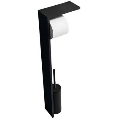 Novellini Frame R90AKFPRSH stojak na papier toaletowy ze szczotką wc czarny