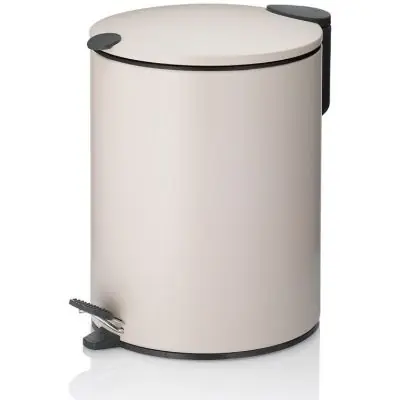 Kela Mats 23704 kosz na śmieci 5 l beżowy