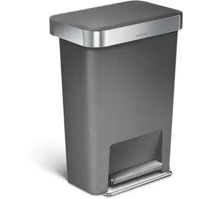 Wybór klientów Simple Human CW1386CB kosz na śmieci 45 l szary
