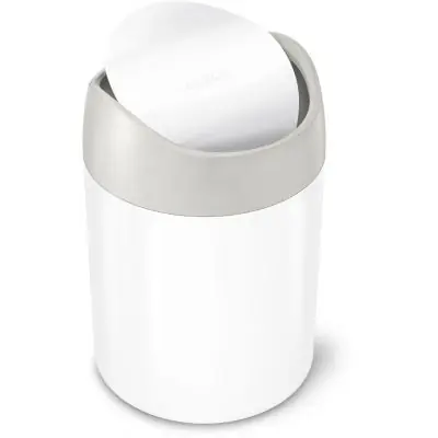 Łatwy zwrot Simple Human CW2079 kosz na śmieci 1.5 l biały
