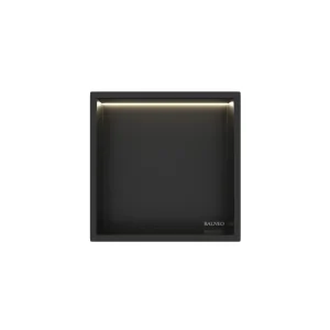 Zamów dziś Balneo WALL-BOX ONE - BLACK z LED - 30x30x10 cm B0101020109-1