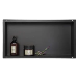 Zniżka Balneo WALL-BOX No Rim Black - Półka wnękowa bezramkowa czarna 60x30x10 cm OB-BL4-NR