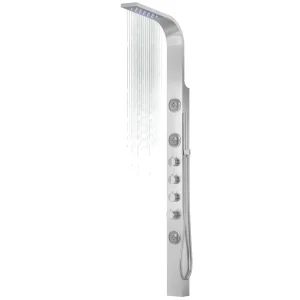 Zniżka Corsan Panel prysznicowy Corsan SNAKE Termostat Stal Deszczownica LED