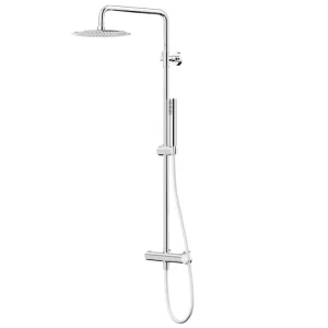 Zamów dziś Corsan Zestaw natryskowy z termostatem Kolumna Corsan LUGO Deszczownica 25cm Chrom