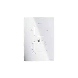 Bestseller Corsan Prysznicowa bateria podtynkowa z boxem montażowym Corsan CMT01CH chrom z termostatem