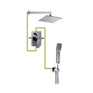 Zniżka Omnires Murraya Kompletny system podtynkowy Chrom SYSMU20CR