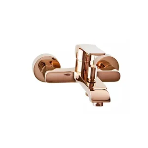 Nowy Valvex AURORA ROSE GOLD Bateria wannowa ścienna Różowe złoto 2445230