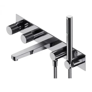 Omnires Contour bateria wannowa 5-otworowa podtynkowa chrom CT8037/1CR Hit sprzedaży