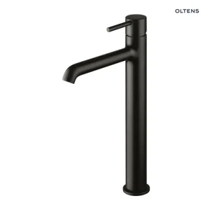 Cena promocyjna Oltens MOLLE SLIM Bateria umywalkowa stojąca wysoka Czarny mat 32403300