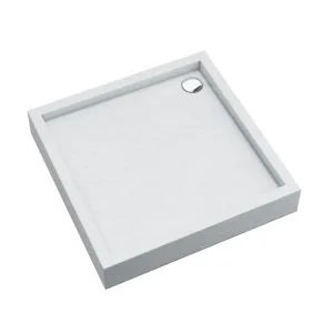 Cena promocyjna Schedline Brodzik kwadratowy 90x90 Favory Plus White Stone 3ST.F1K-9090/B/ST