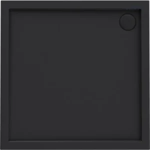 Zniżka Oltens SUPERIOR Brodzik 90x90 cm kwadratowy akrylowy czarny mat 17001300