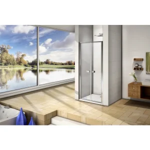 Darmowy zwrot Wana MELOS 80x185 cm drzwi prysznicowe szkło czyste z powłoką Ergo Clear DME01