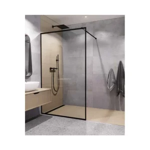 Aquaform TEINE Ścianka Walk In 100x200 cm Quick Clean profil czarny AQ.103