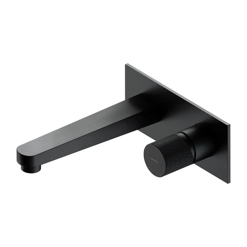 Bateria Umywalkowa Podtynkowa Antracyt - Omnires Contour - Domni.pl Nowy
